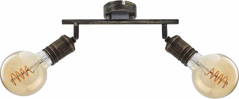 Faretto da parete e soffitto oro antico E27 2x25W Fidel 3215 Rabalux