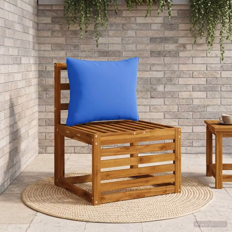 Cuscino per schiena vidaXL PUTTEN in poliestere blu reale