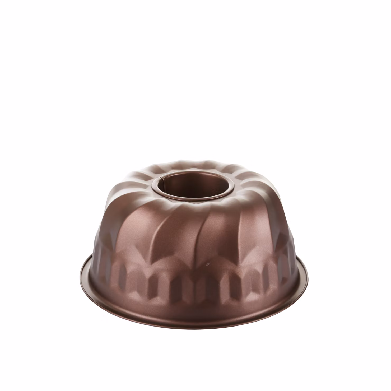 Stampo per Bundt Cake Baker's Secret in acciaio al carbonio antiappiccicante, colore oro, diametro: 22 cm – 2