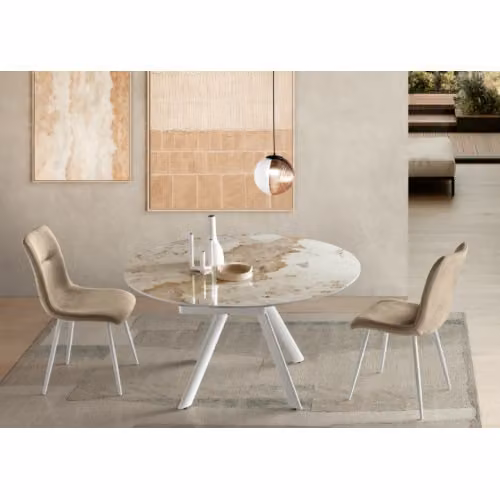 Tavolo allungabile girevole Round - Ikone Casa