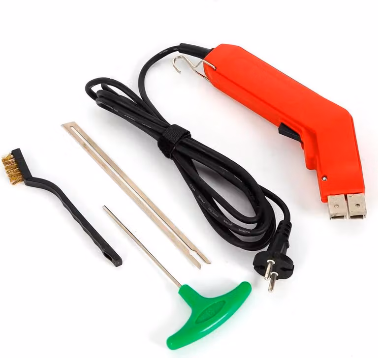 Taglierina per schiuma - Taglierina a filo caldo - 220 V 190 W - Max 650 °C - Area di taglio 200 mm - Taglio veloce - Bordi puliti - Rosso
