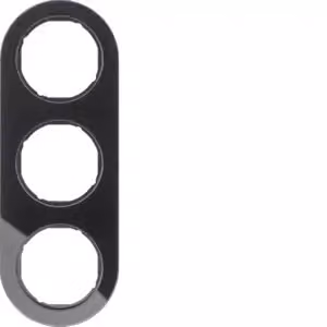Berker 10132016 Cornice in vetro, nera, serie R.classic
