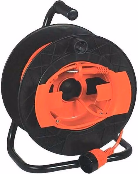 Avvolgicavo Golia Garden Fme da 25 m, sezione 2x1,5 mm, colore nero