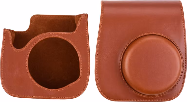 Custodia portatile per fotocamera istantanea in Finto cuoio con tracolla, compatibile con Fuji Mini 11