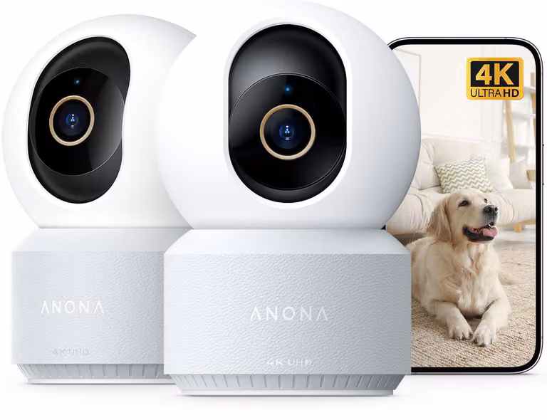 Telecamera di sicurezza 4K per interni (confezione da 2)