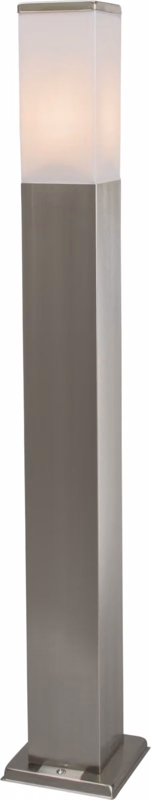 Lampione da esterno moderno, in acciaio, altezza 80 cm, grado di protezione IP44, modello Malios