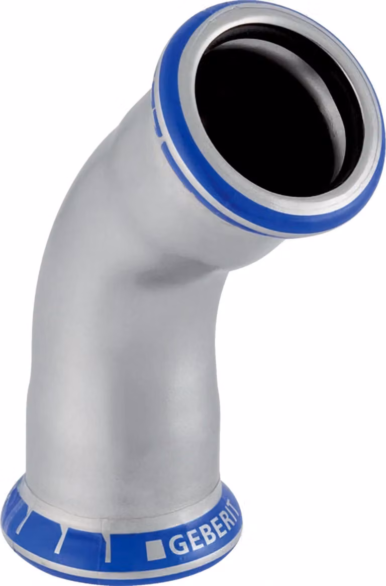 Geberit 32611 Mapress gomito in acciaio inox 45Gr d108