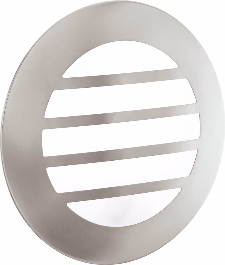EGLO CITY 2, Lampada da esterno da parete/soffitto, Acciaio inossidabile, Bianco, Plastica, Acciaio inossidabile, IP44, Ingresso, Garage, Giardino, Terrazza, GX53