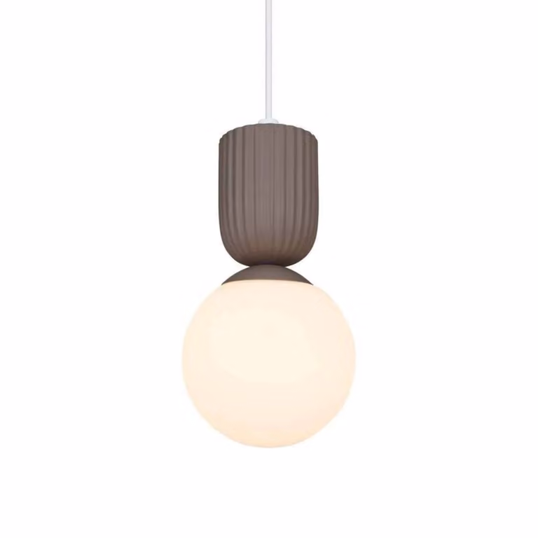 Nordlux Lampada a sospensione in vetro Sadie, dimmerabile, Marrone / Ruggine, Soggiorno / Sala da pranzo, Ceramica, Scandinavo, Lampada a sospensione