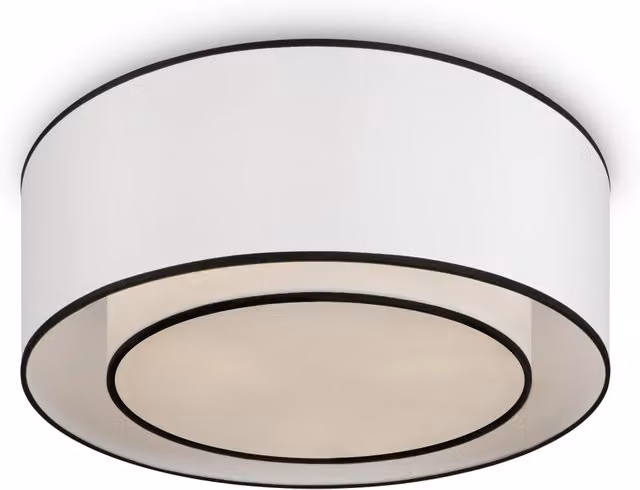 Plafoniera rotonda Maytoni Bergamo bianca Ø52cm E27
