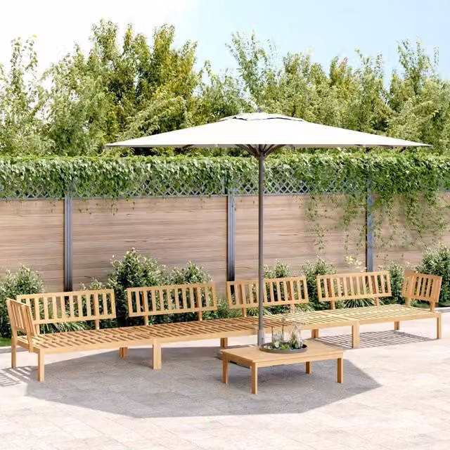 Set Divano Pallet da Giardino 5 pz in Legno Massello di Acacia 3209311