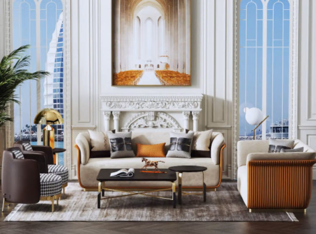 Sofagarnitur 3+2 Sitzer Klassische Garnitur Sitzgruppe Sofa Couchen Polster
