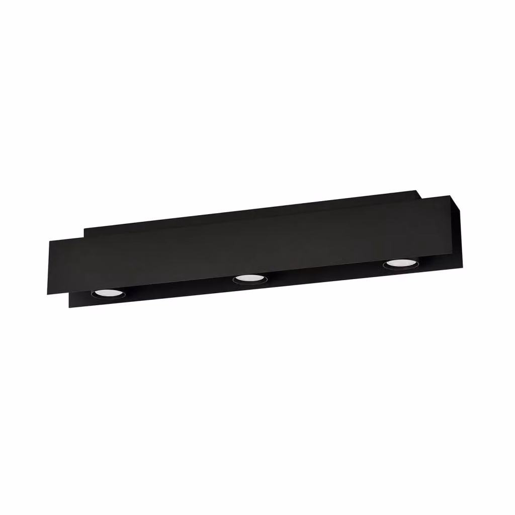 Plafoniera Moderna Persico Luceart-Classic in Metallo Nero con 3 Luci per Soffitto – 2