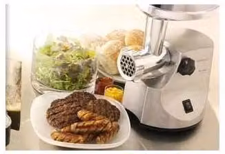 Tritacarne Kenwood MG510 in acciaio inox color argento con potenza di 450 W e insaccatore incluso – 2
