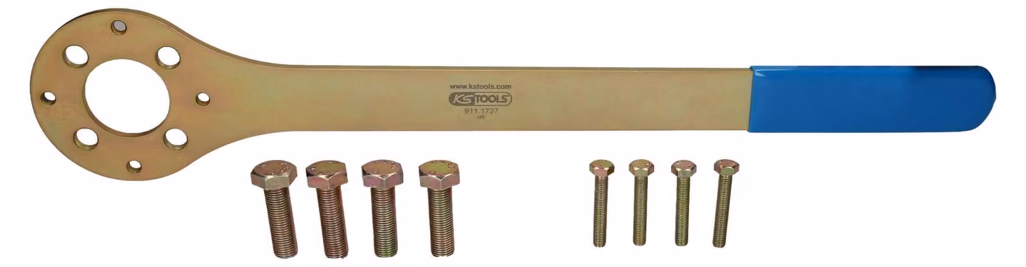 KS TOOLS Set di chiavi per il fissaggio delle pulegge per Subaru, 9 pezzi - 911.1735