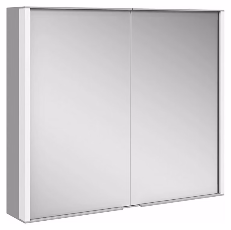 KEUCO ROYAL MATCH armoire de toilette murale, 2 portes en miroir double cristal, 800mm, 12802171301, 12802171301