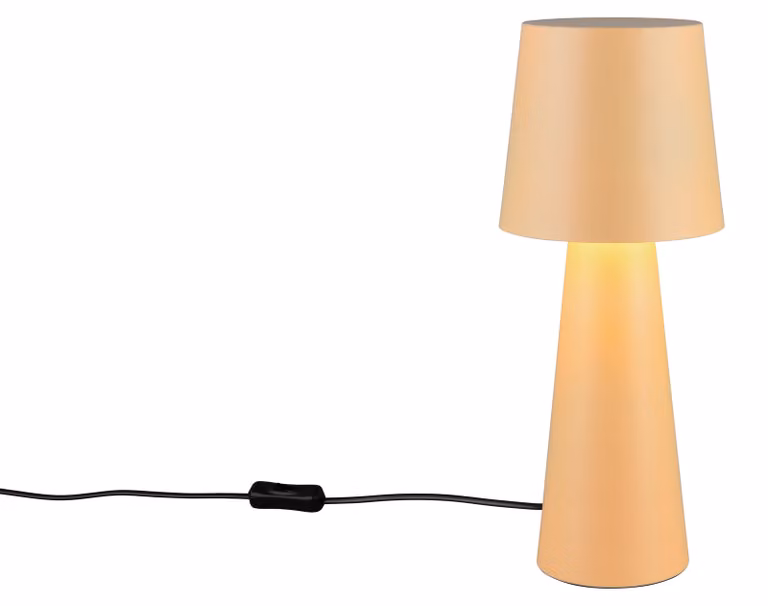 Lampade TRIO Lampada da tavolo NUBIAN DH 16x40 cm beige Lampada da tavolo Lampada a morsetto