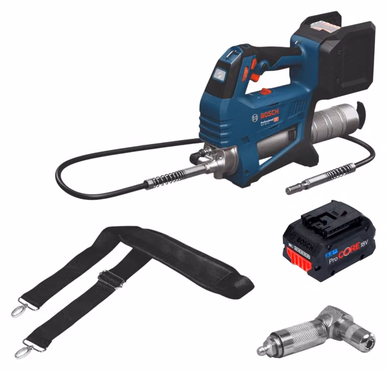 Pompa per grasso a batteria Bosch GFP 18V-10 18 V 10000 psi + 1x batteria ProCORE 8,0 Ah - senza caricabatterie