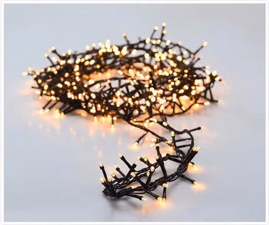Microcluster | Luci di Natale a LED | 400 lampadine - Bianco extra caldo - Timer - 8 funzioni luminose