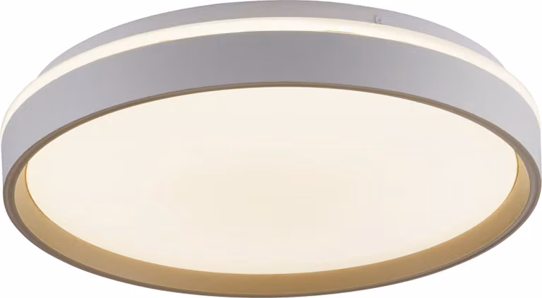 JUST LIGHT, plafoniera a LED, modello 14277-39, 20W, temperatura di colore regolabile, 2700 lumen, grado di protezione IP20, colore bianco/beige