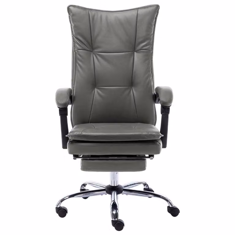 Sedia da Ufficio Antracite in Pelle finta