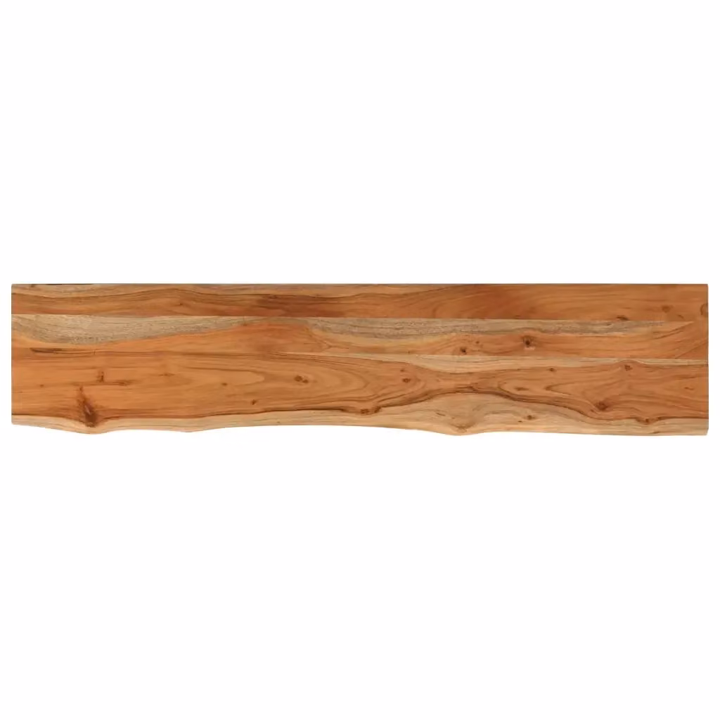Piano Tavolo Rettangolare in Legno di Acacia con Bordi Vivi vidaXL, L/P/H: 180 x 40 x 3,8 cm, Marrone – 2