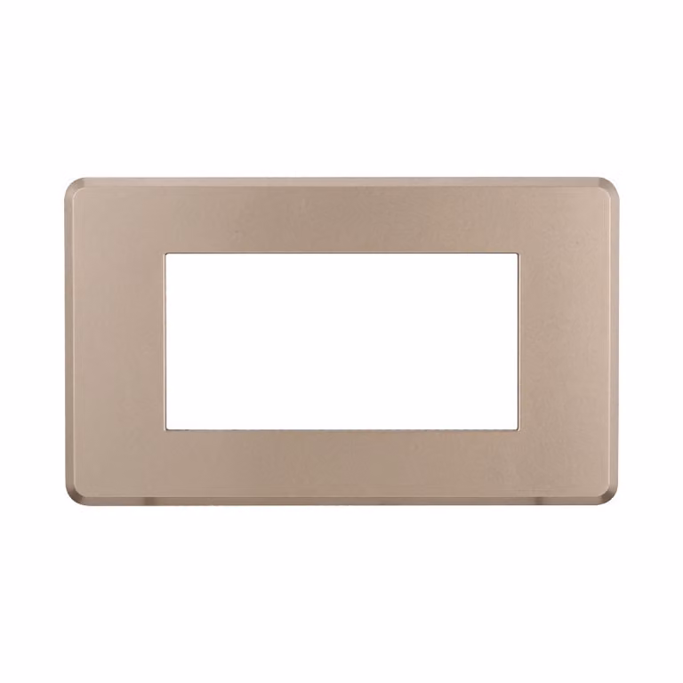 ETTROIT AN87410 Placca Slim Sottile 4P colore Bronzo compatibile Bticino Axolute Air