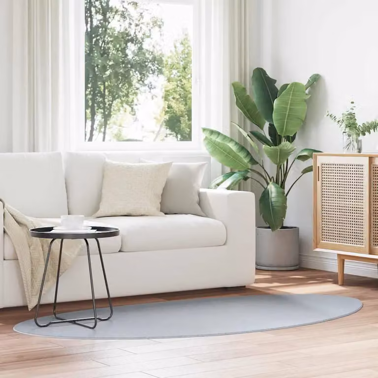 Tappeto moderno vidaXL HUARTE Grigio in poliestere, L 100 cm x P 200 cm