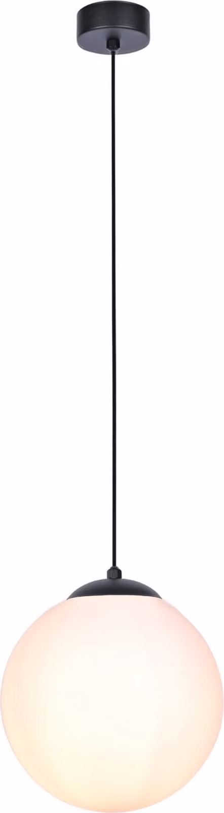 Lampada a sospensione Savoy bianco e nero 1xE27x40W in vetro, dimensioni: 90x30x30 cm, IP20, Kaja