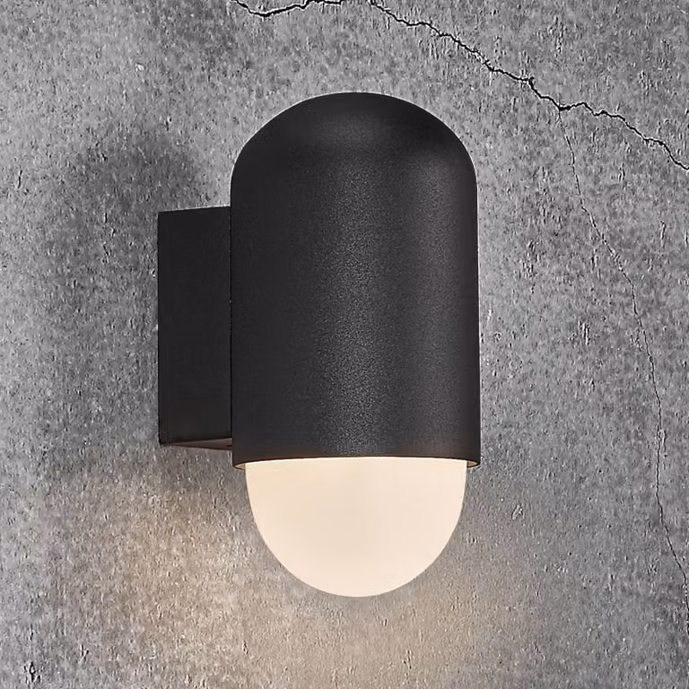 Nordlux Applique da esterni Heka, dimmerabile, Nero, Alluminio, Moderno, Applique da esterni