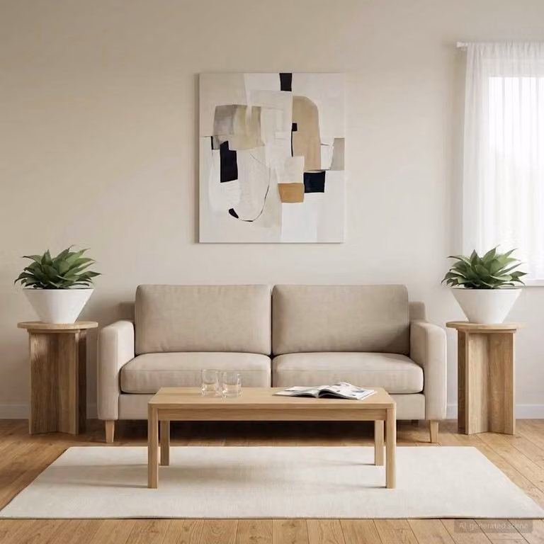Set di 2 supporti per piante vidaXL in legno color rovere, Ø 29,5 cm x H 40 cm