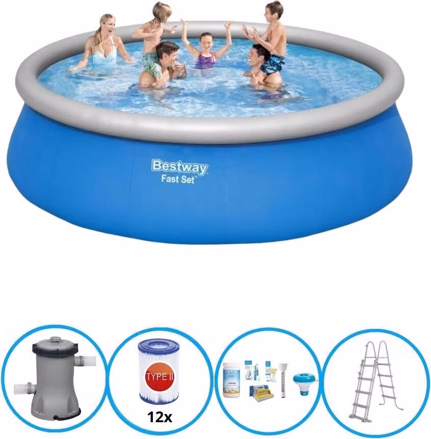 Set rapido per piscina Bestway - 457x122 cm - Bundle per piscina