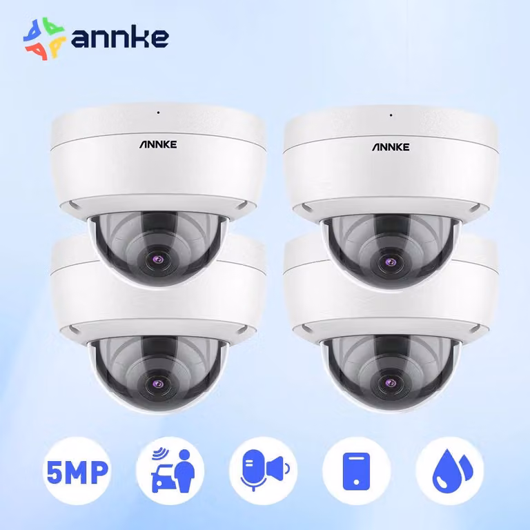 Telecamera di sicurezza a cupola - Telecamera IP - Telecamera anti-vandalo - Telecamera di sorveglianza - Telecamera PoE