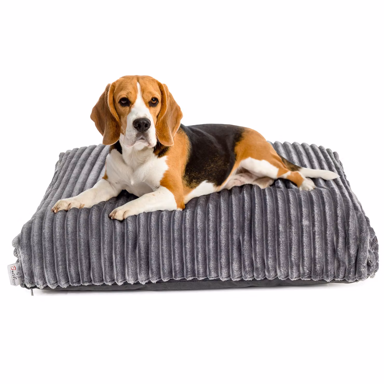 Lettino per cani Boutique ZOO L 80x64 cm | tappeto ortopedico per cani | imbottitura in silicone | lavabile | colore: grigio