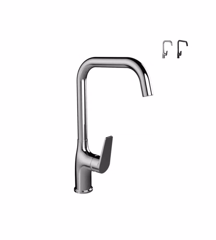 Idro Bric Miscelatore lavello monocomando Kalos cromato 278 mm