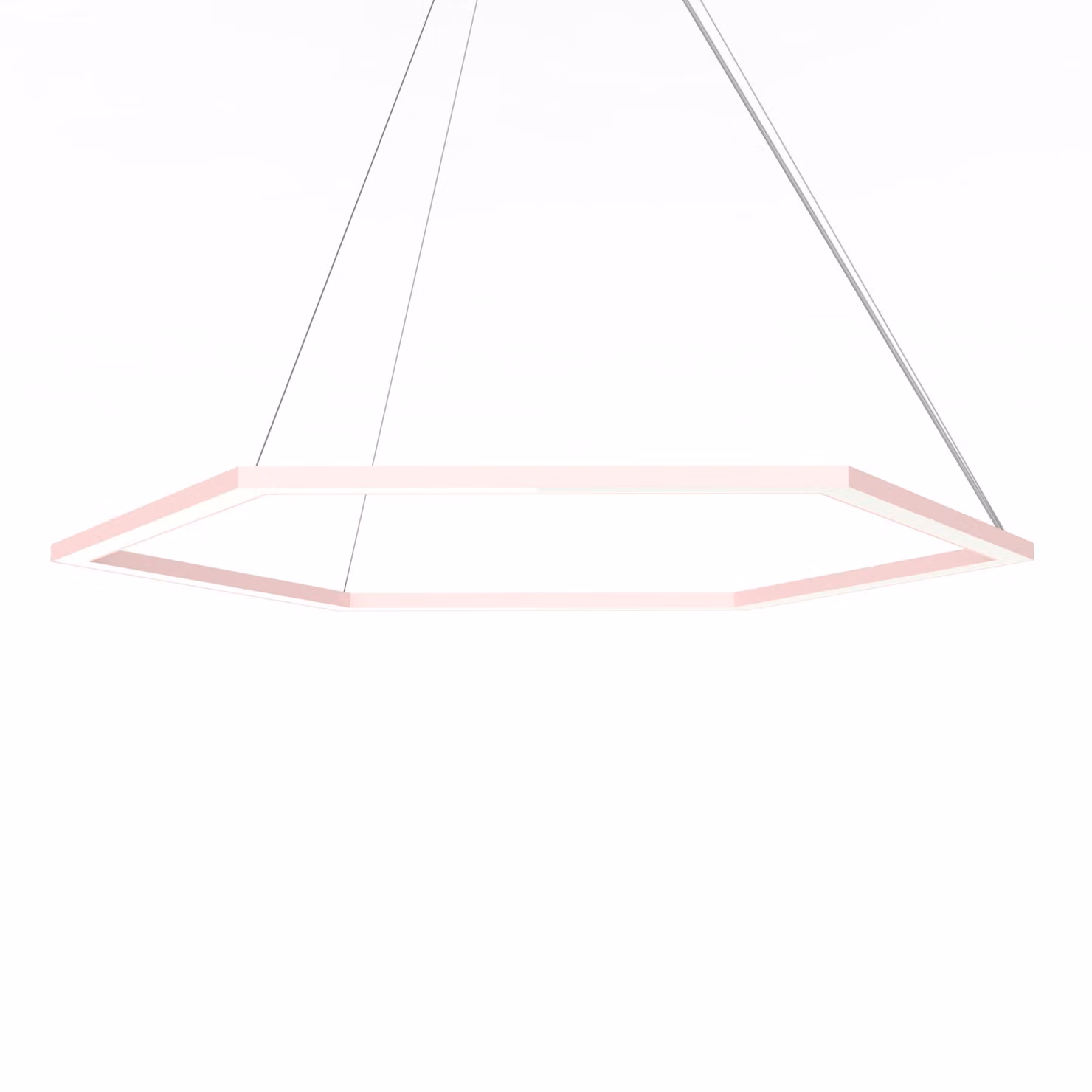 Lampada A Sospensione Esagono D90 Monocolore Opaca