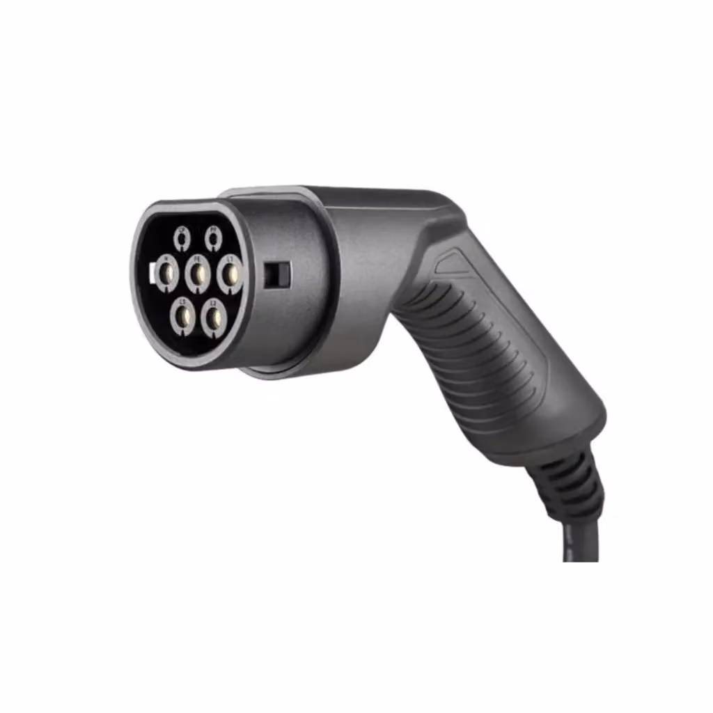 Alcapower Caricabatterie Portatile per Auto Elettriche Tipo 2 16A 250V con Cavo Integrato da 5 Metri, Nero – 2