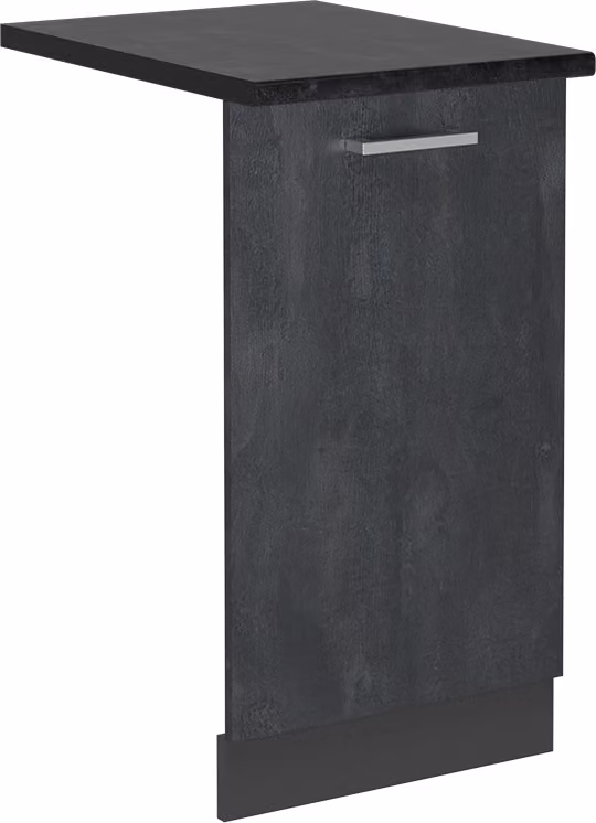 Pannello frontale della lavastoviglie Vicco R-Line Calce nera 45 cm , PL Antracite, Model 55100