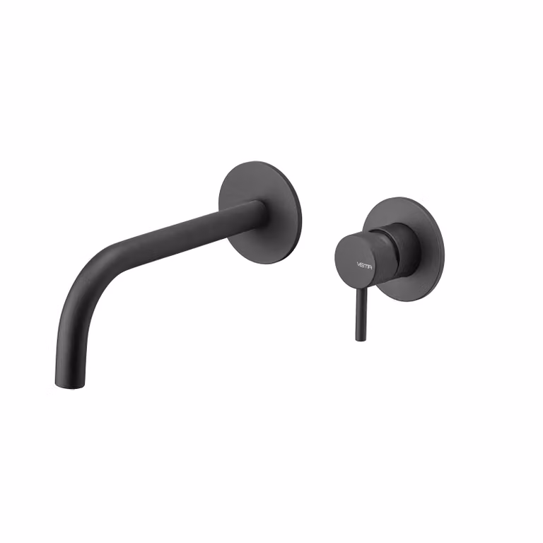 Miscelatore lavabo a parete Vema MAIRA V27050 - Nero Opaco