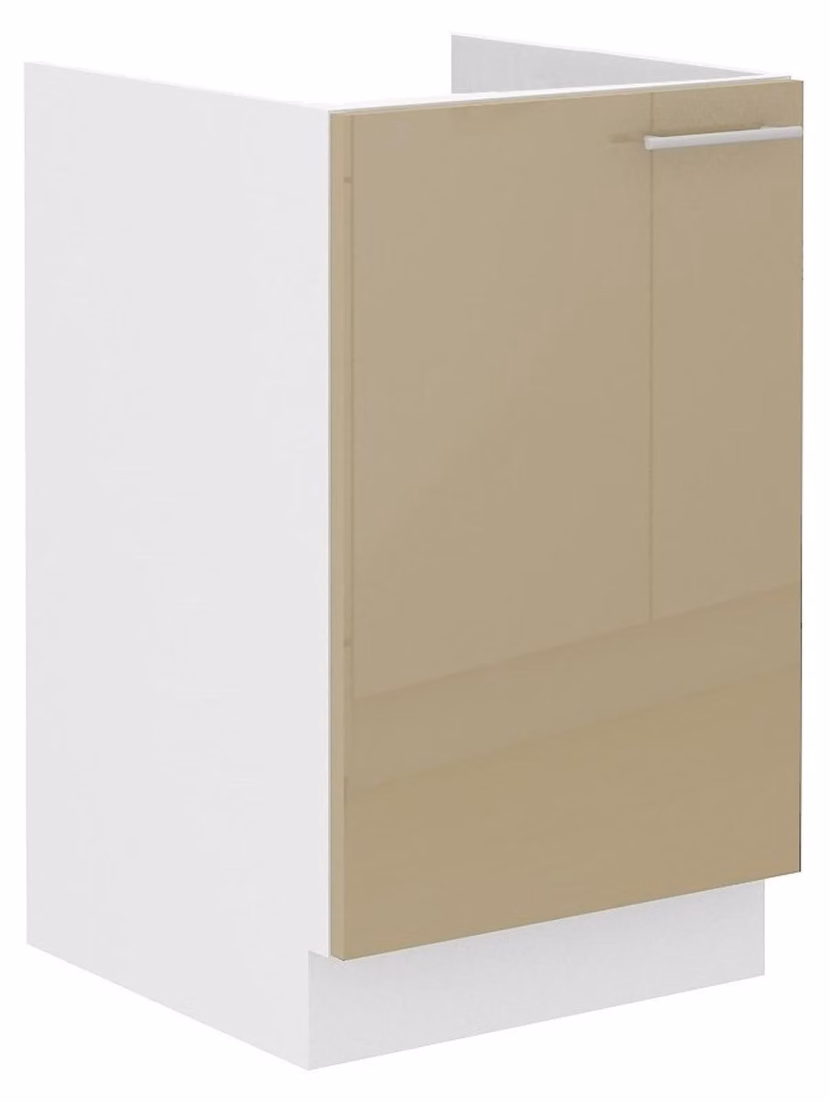 Mobile lavello 50 Lara Cappuccino lucido + bianco opaco Mobile cucina Blocco cucina