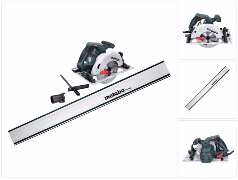Metabo KS 55 FS Sega circolare portatile 1200 W 160 mm + lama circolare + binario di guida