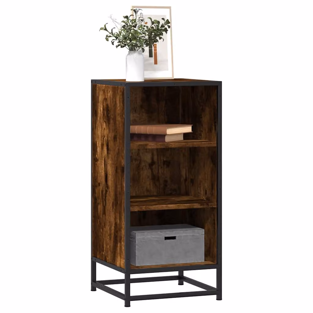 Credenza vidaXL in stile industrial color marrone con finitura opaca, L 35,5 cm x P 35 cm x H 76 cm