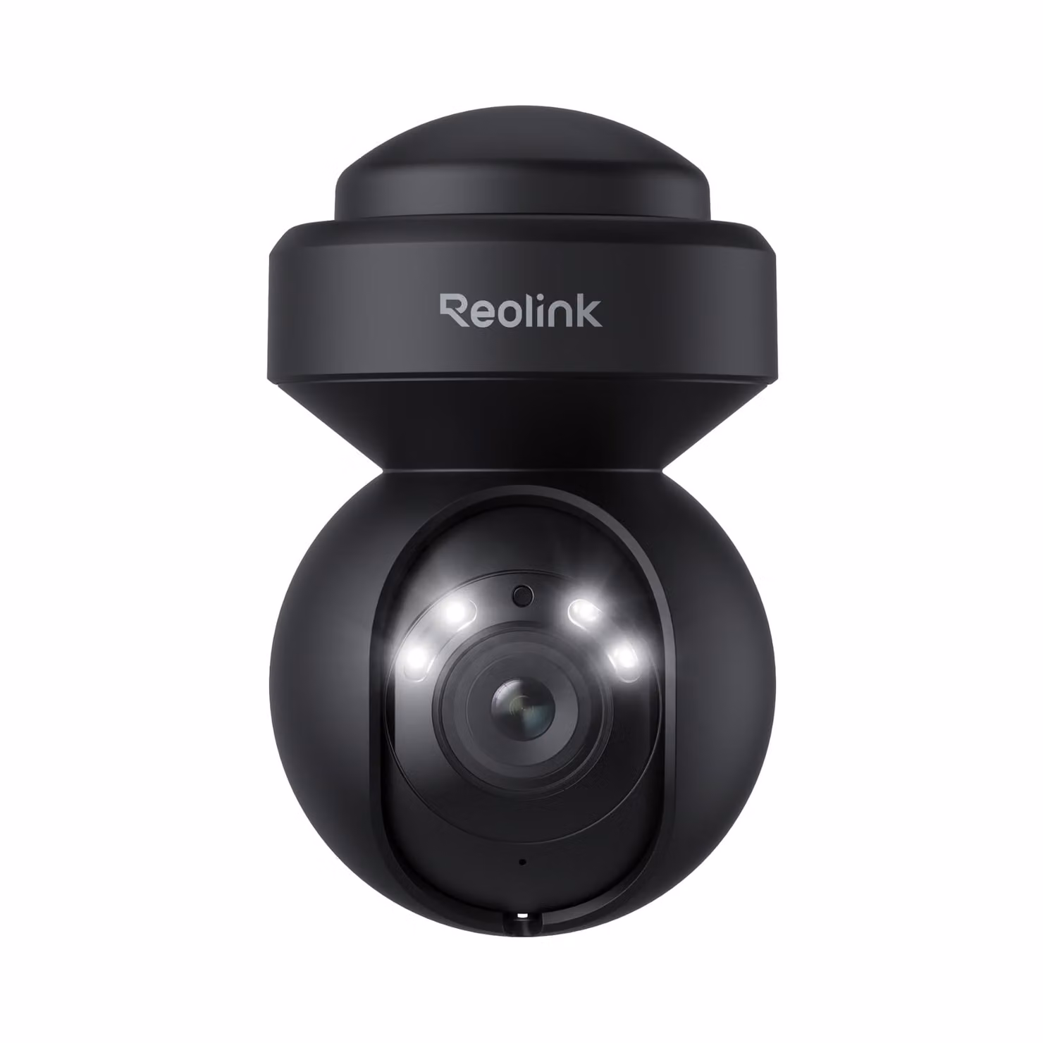 Reolink E1 Outdoor, telecamera di sorveglianza per esterni 2K+ 5MP PTZ 2.4/5G WiFi, rilevamento persone/veicoli/animali, inseguimento automatico, zoom, visione notturna a colori, nero