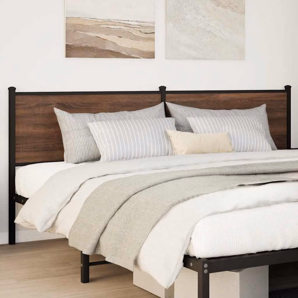 vidaXL Testiera di Ricambio Rovere Marrone 190 cm Legno Multistrato