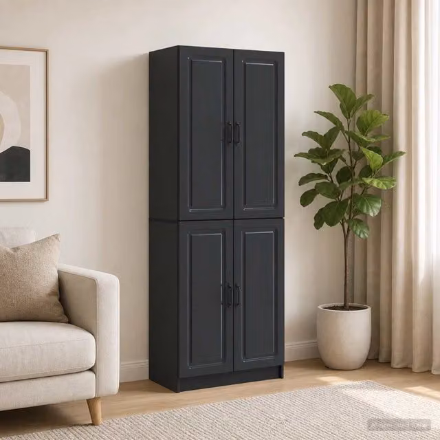 Set di armadi 2 pz Nero Legno ingegnerizzato 3416944