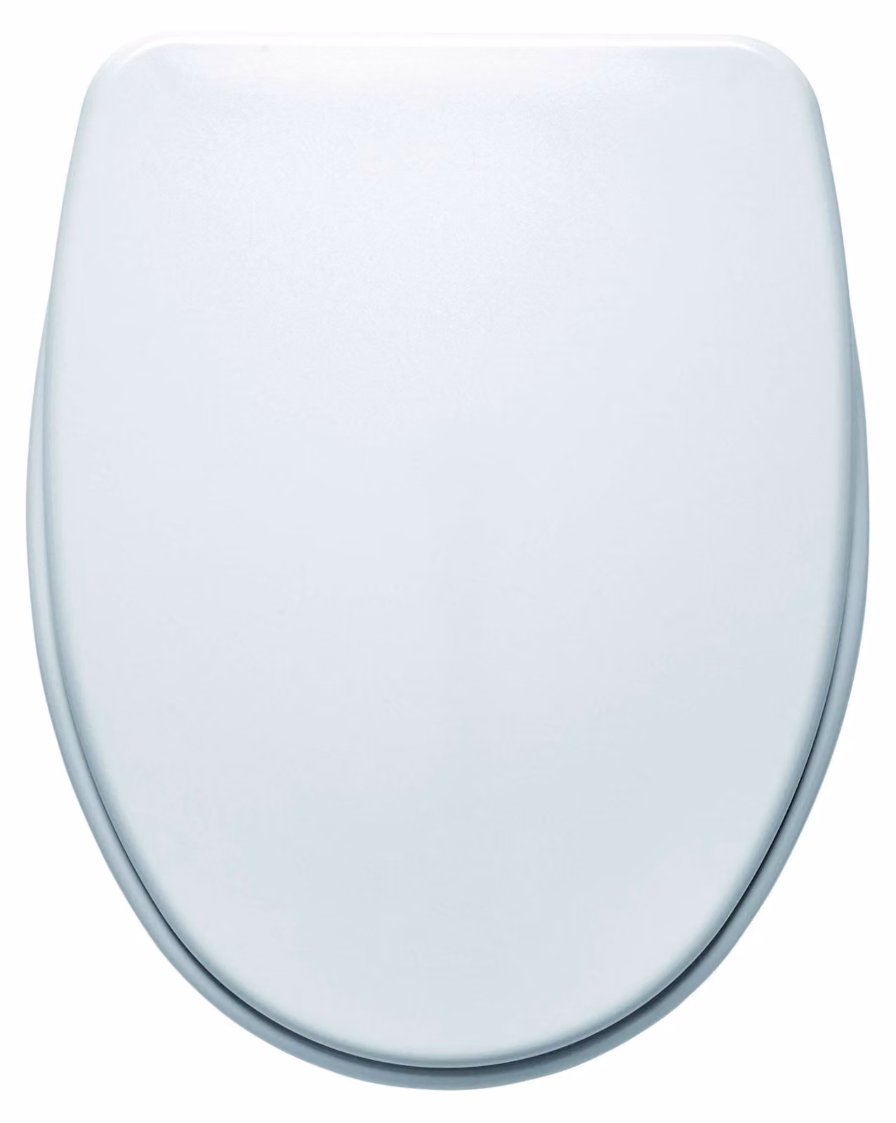 Copertura per WC a forma di "D" con kit di montaggio, colore bianco