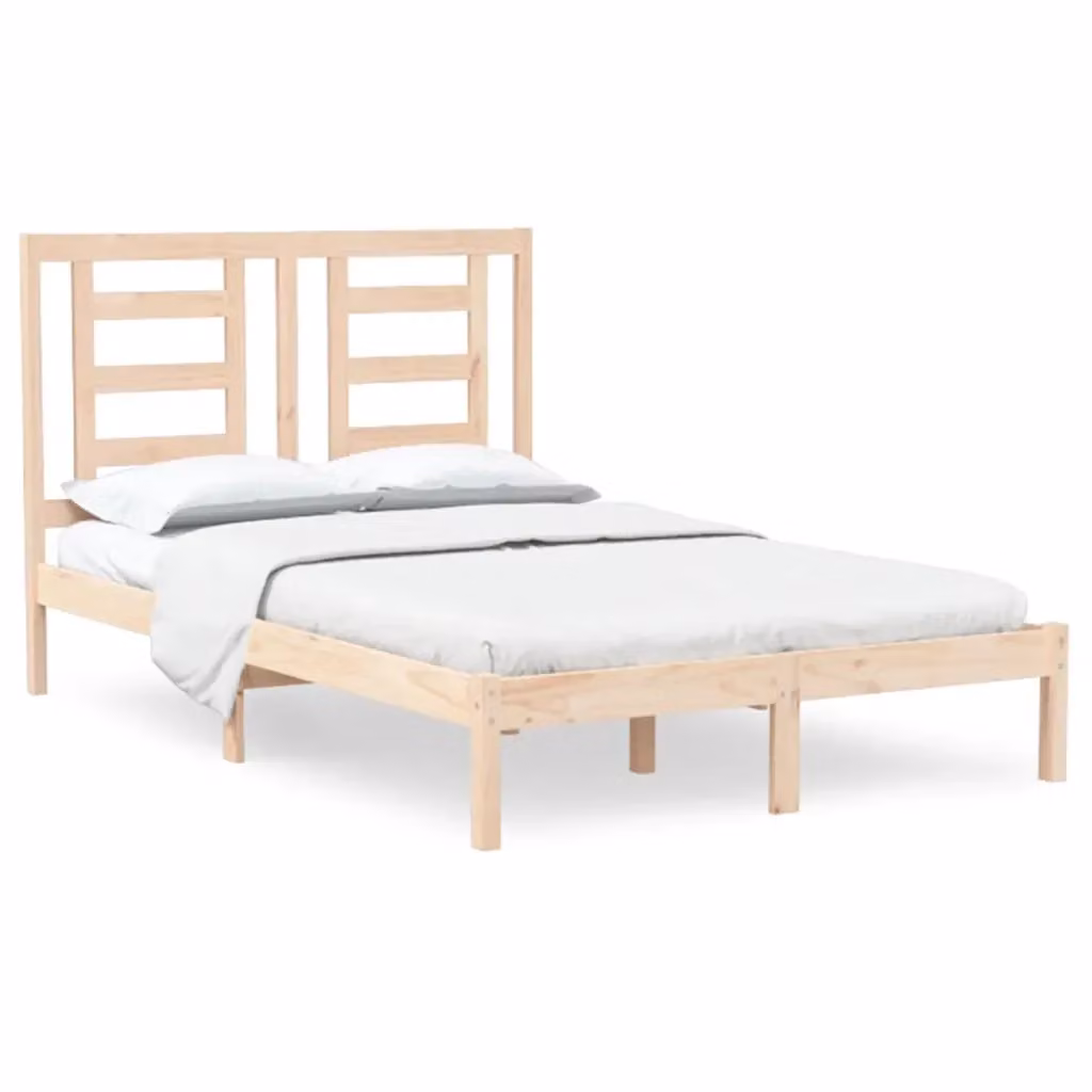 Giroletto vidaXL in legno massello di pino naturale senza materasso L/P/H: 205.5 x 120 x 31 cm – 2