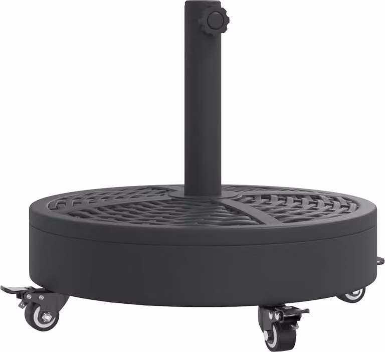 Base per Ombrellone con Ruote per Pali Ø38/48 mm 27 kg Rotonda