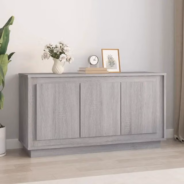 Credenza-Buffet-Armadio da cucina Grigio Sonoma 102x35x55 cm in Legno Multistrato