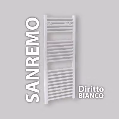 TERMOARREDO "SANREMO" DIRITTO BIANCO H.1703 x L.500 x I.450